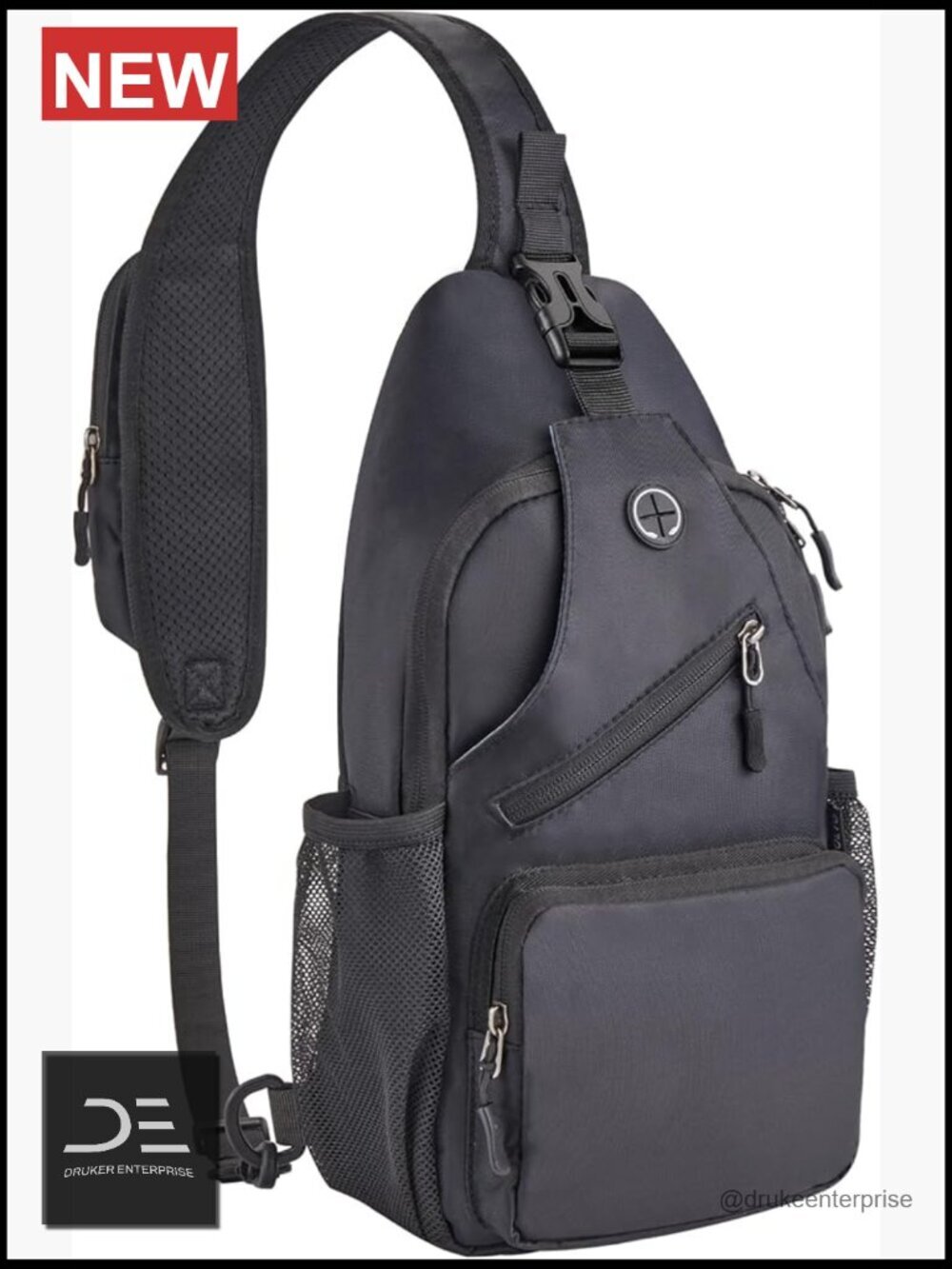 Crossbody Sling Bag for Men Travel Hiking Daypack Backpack with Adjustable